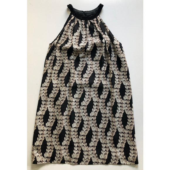 Beaded Neck Halter Dress - Picture 1 of 4